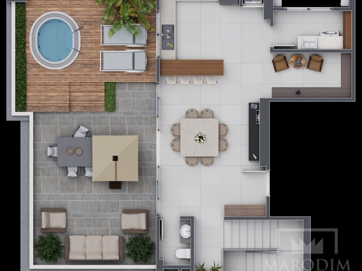 Cobertura com 259m², 3 dormitórios, Nao suíte, 2 vagas, no bairro Centro em Marau