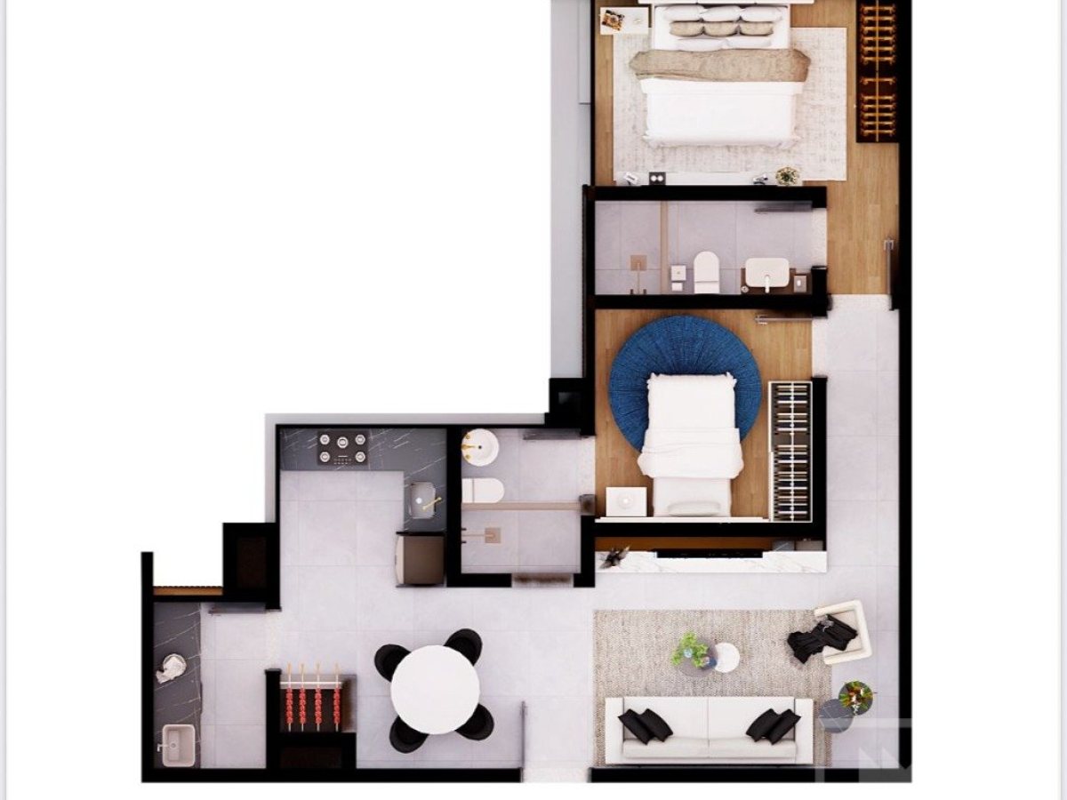 Apartamento com 86m², 2 dormitórios, Sim suíte, 1 vaga, no bairro Centro em Marau