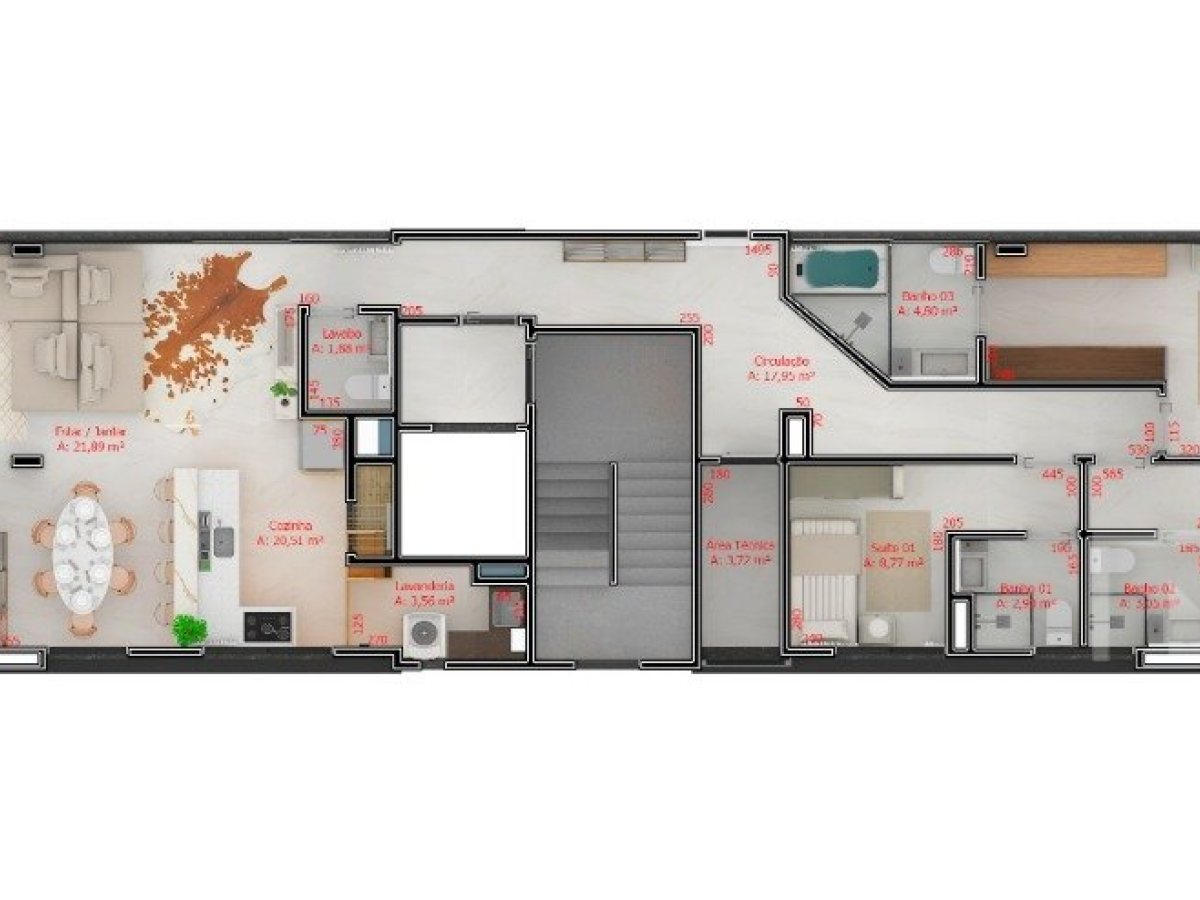 Apartamento com 155m², 3 dormitórios, Nao suíte, 1 vaga, no bairro Centro em Marau