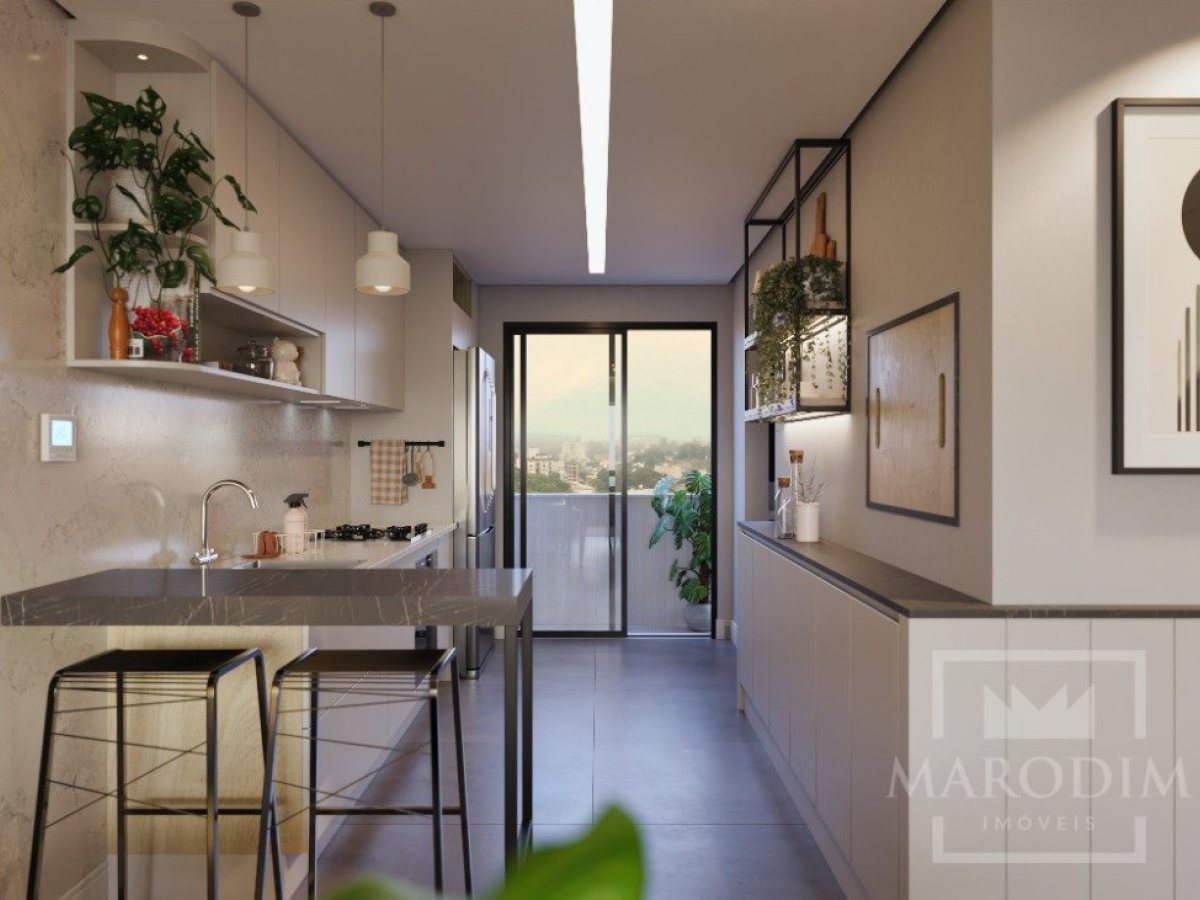 Apartamento com 97m², 3 dormitórios, Nao suíte, 1 vaga, no bairro Centro em Marau