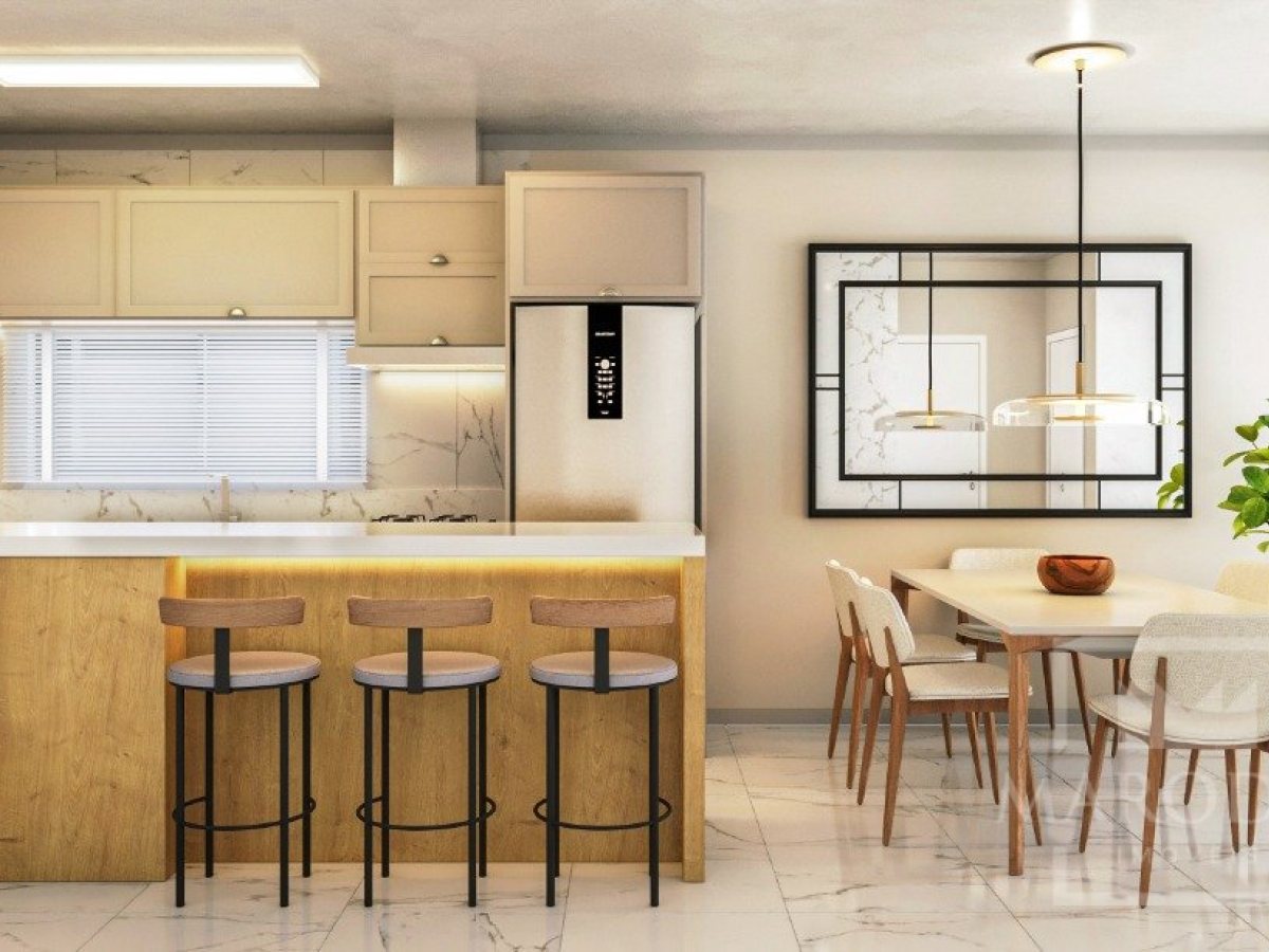 Apartamento com 67m², 2 dormitórios, Nao suíte, 1 vaga, no bairro Borges de Medeiros em Marau