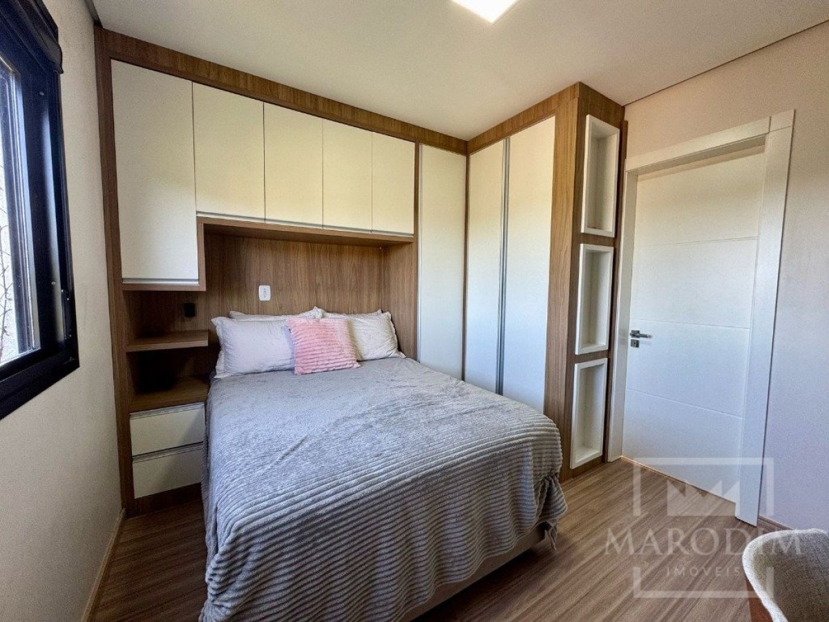 Apartamento com 79m², 2 dormitórios, Sim suíte, 2 vagas, no bairro Loteamento Santin em Marau