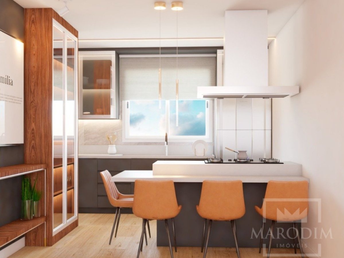 Apartamento com 76m², 2 dormitórios, Sim suíte, 2 vagas, no bairro Centro em Marau