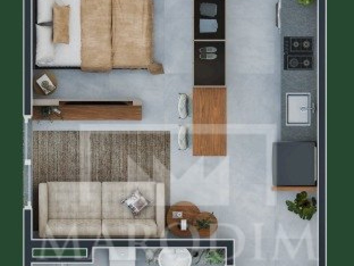 Apartamento com 30m², 1 dormitório, Nao suíte, no bairro Centro em Marau