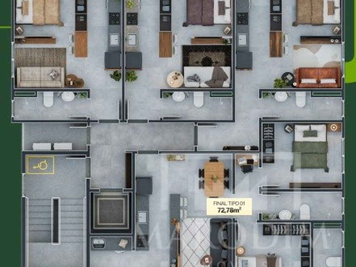 Apartamento com 34m², 1 dormitório, Nao suíte, no bairro Centro em Marau