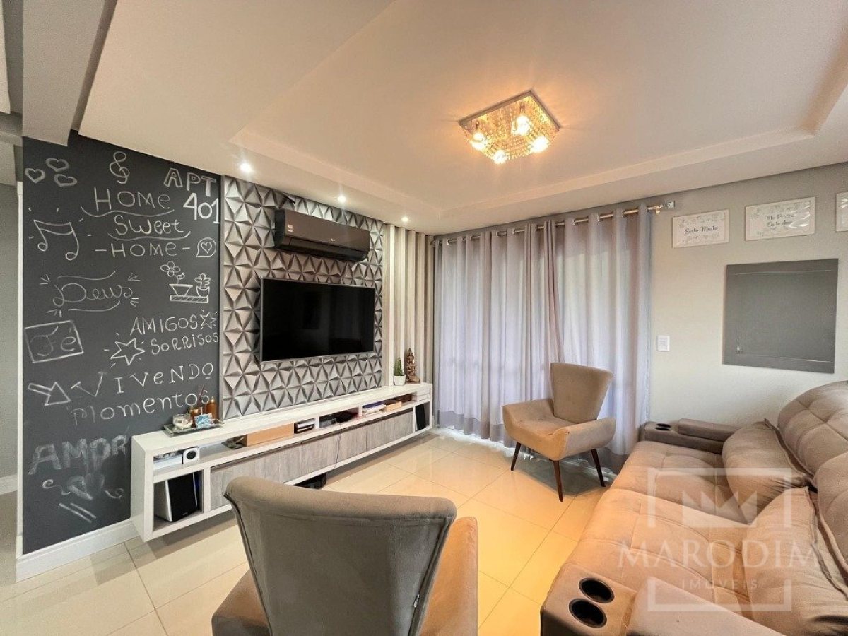 Apartamento com 72m², 2 dormitórios, Sim suíte, 1 vaga, no bairro Centro em Marau