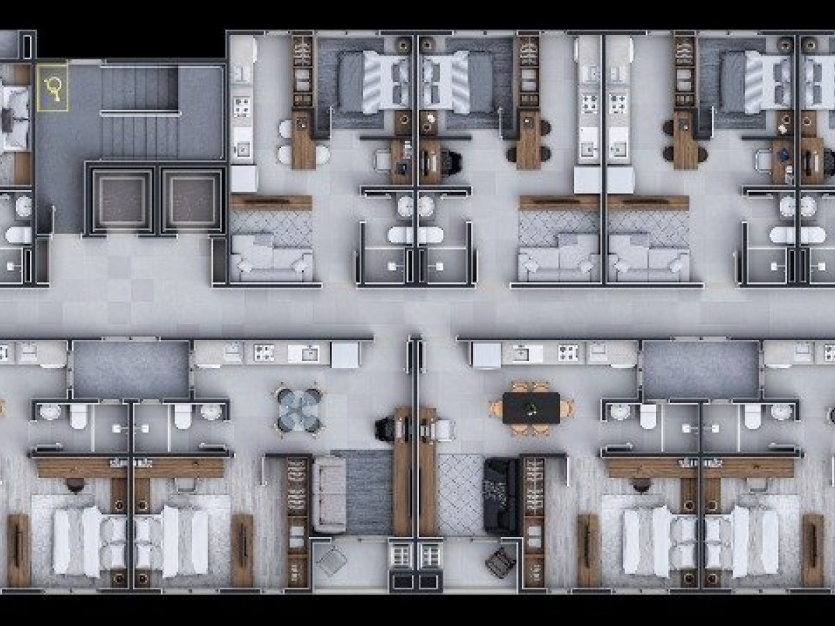 Apartamento com 53m², 2 dormitórios, Nao suíte, 1 vaga, no bairro Centro em Marau