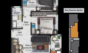 Apartamento com 66m², 2 dormitórios, Sim suíte, 1 vaga, no bairro Centro em Marau