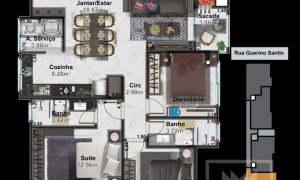 Apartamento com 95m², 3 dormitórios, Sim suíte, 2 vagas, no bairro Centro em Marau