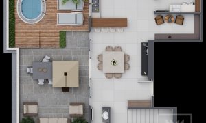 Cobertura com 259m², 3 dormitórios, Nao suíte, 2 vagas, no bairro Centro em Marau