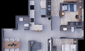 Apartamento com 203m², 3 dormitórios, Nao suíte, 1 vaga, no bairro Centro em Marau