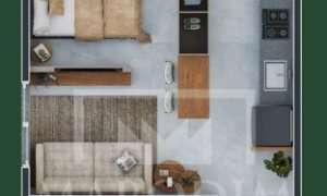 Apartamento com 31m², 1 dormitório, Nao suíte, 1 vaga, no bairro Centro em Marau